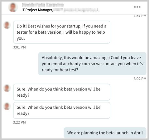 How We Got 100 Free Beta Testers Without A Product Ready Yet Chanty
