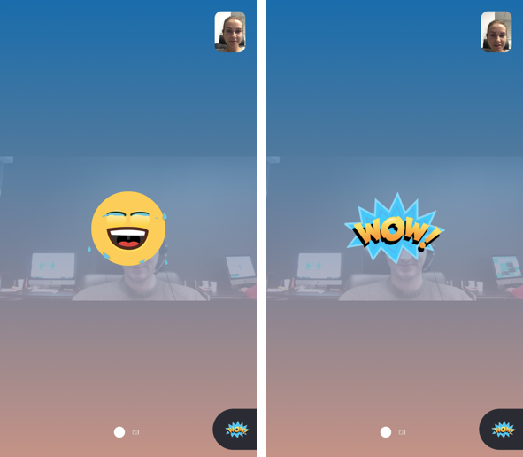 Skype reactions