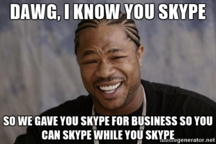 Skype for business meme