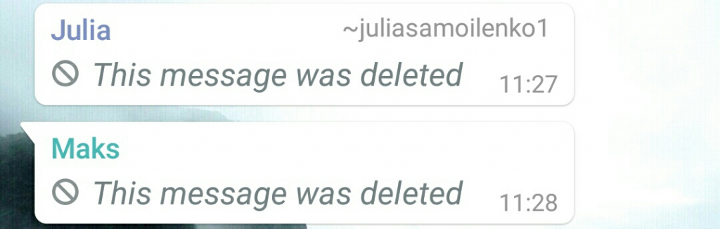 Delete for everyone feature in WhatsApp