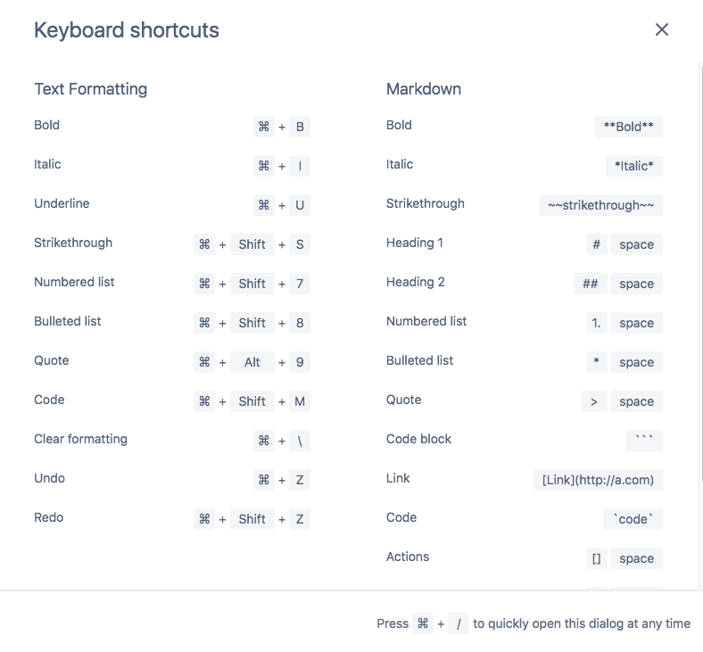 Formatting tips in Stride