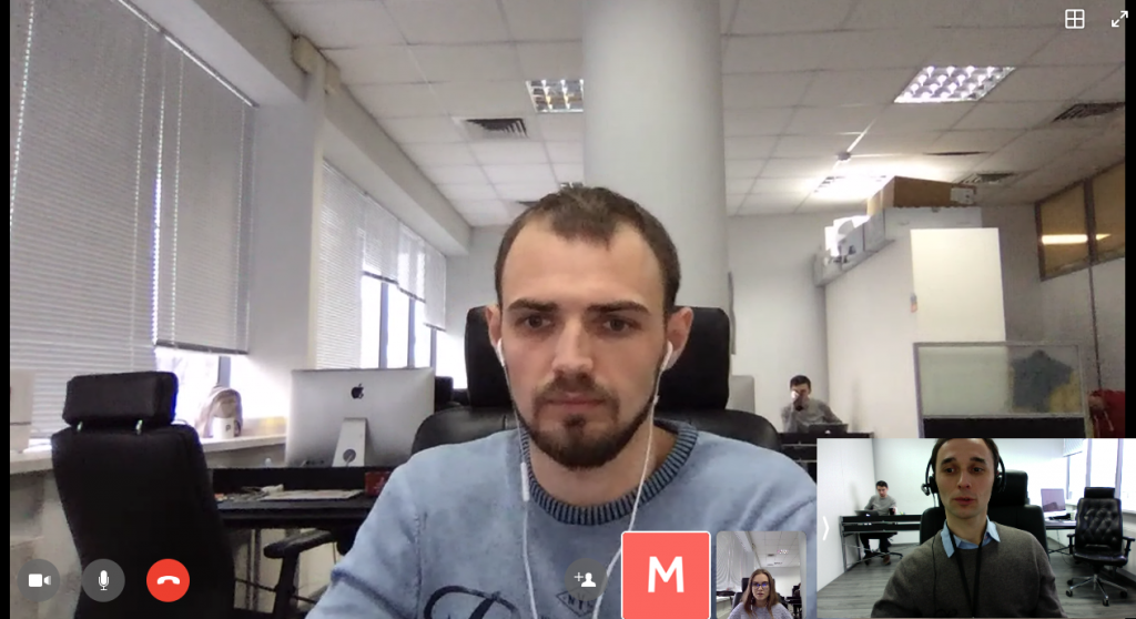 Making a video call in Workplace by Facebook