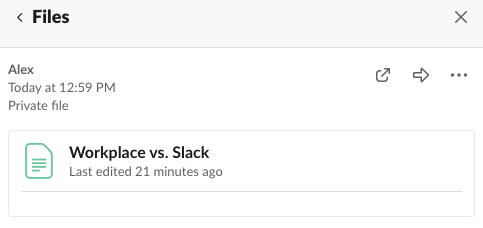 Sharing a post in Slack