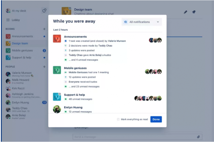 slack away message slack away message