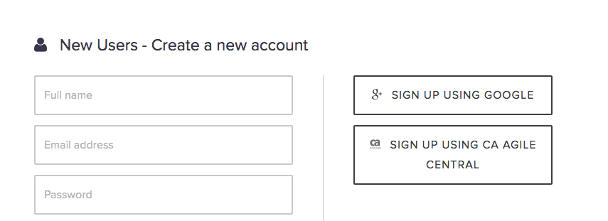 Flowdock sign up form