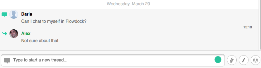 Replying to a Thread in Flowdock