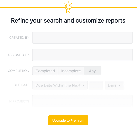 Asana’s advanced search