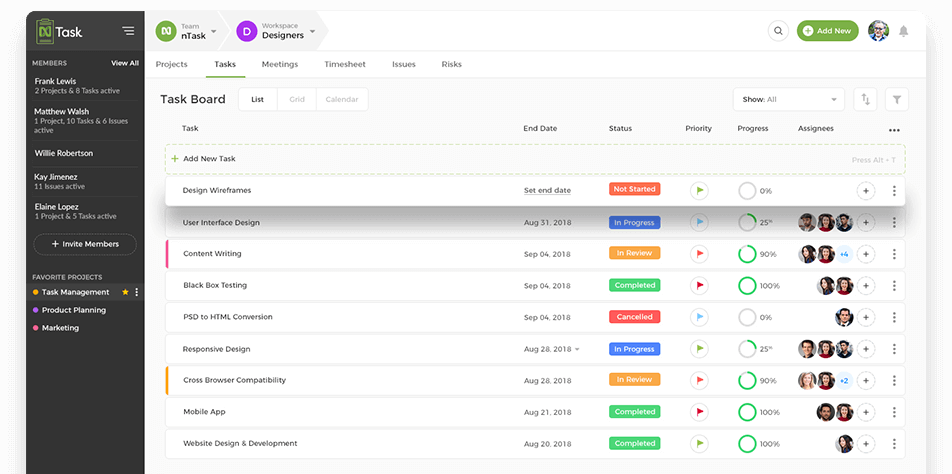 Task Manager For Running a Team Chanty