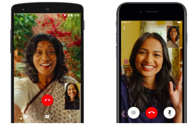 Whats app video call