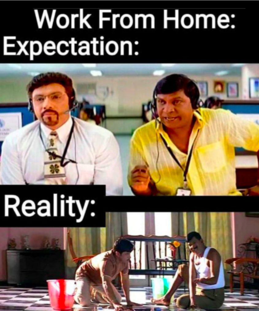 trabajando desde casa memes: Expectativa vs Realidad