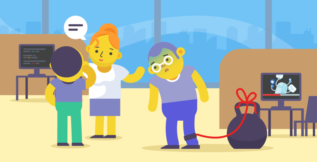 Passive communication in the workplace chanty