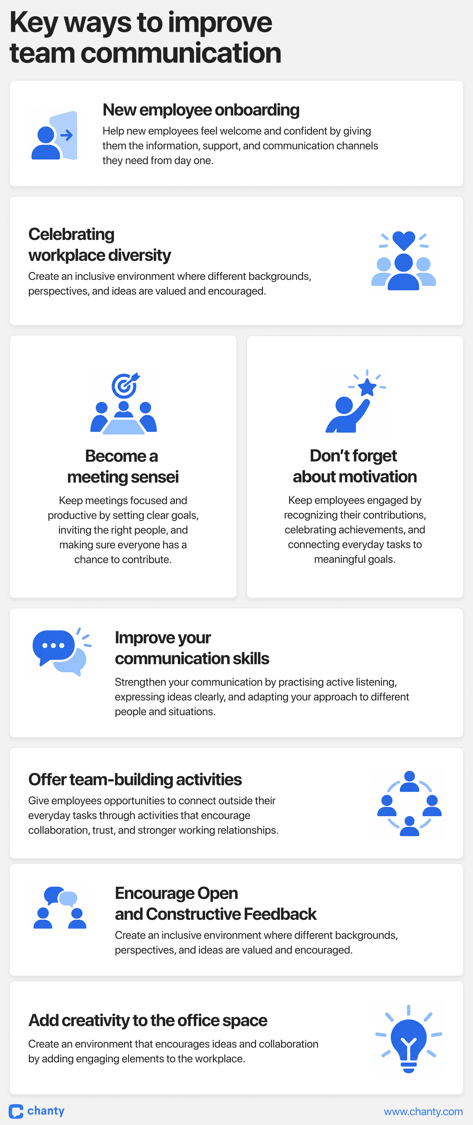 Ways to improve team communication