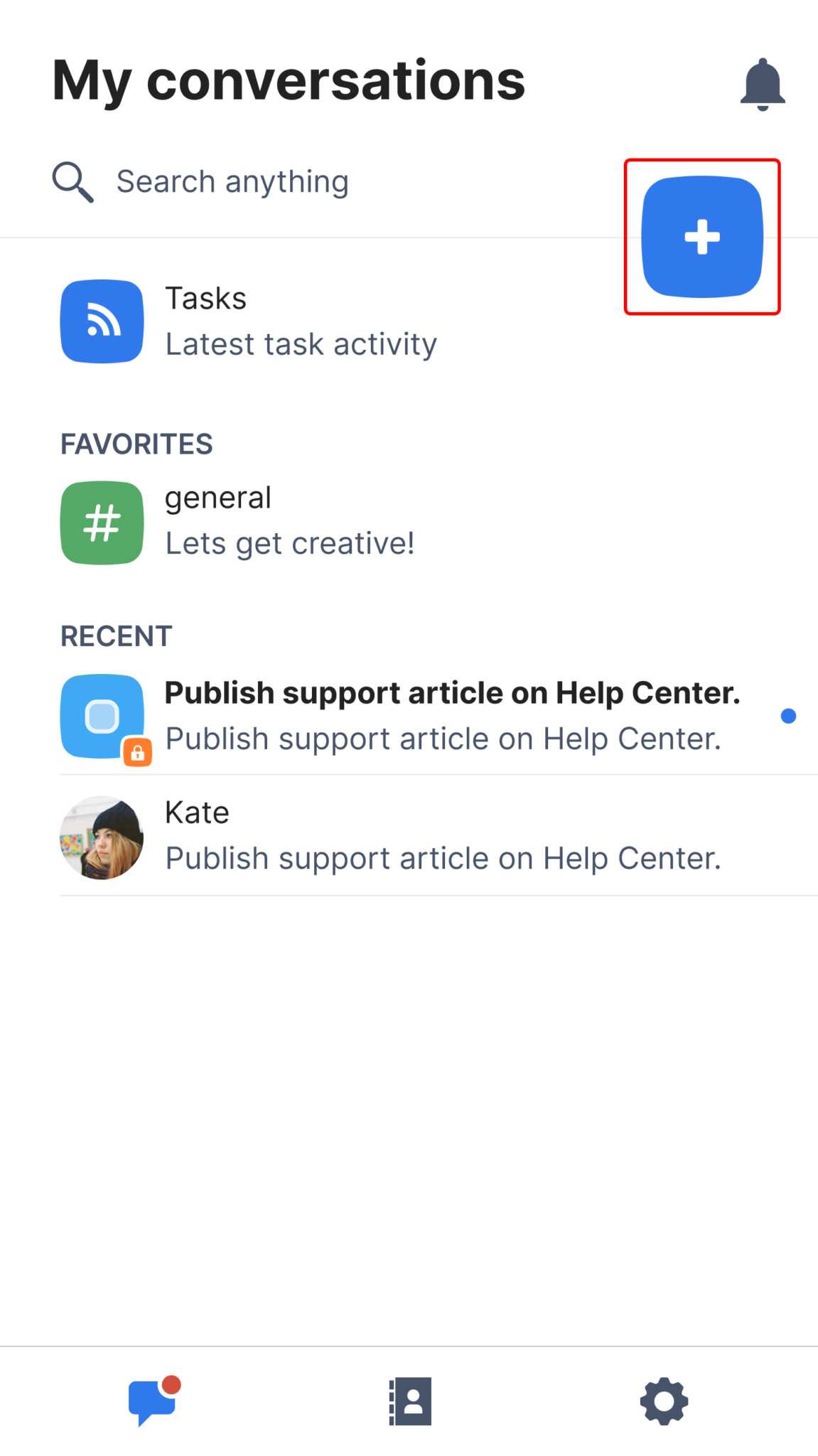 Create a Task – Сhanty Help Center