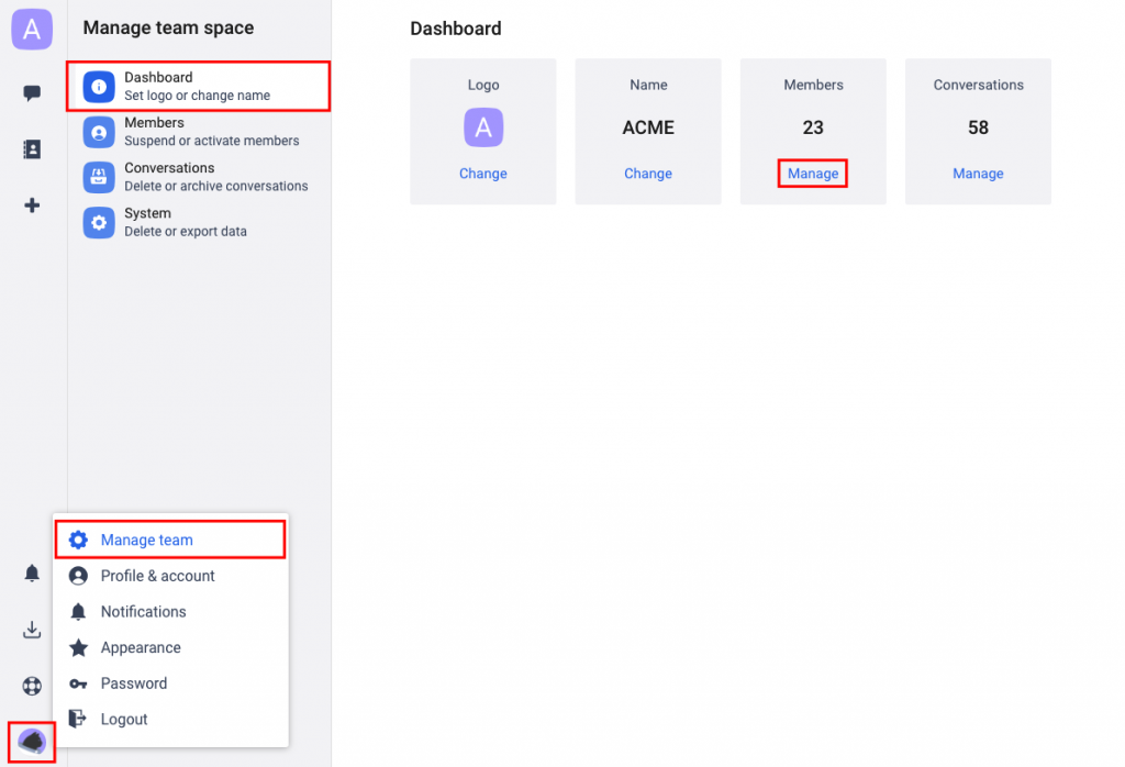 Delete Team Members – Сhanty Help Center